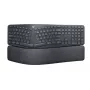 LOGITECH Ergo K860 - Bezvadu sadalītā tastatūra, Graphite, Qwertz Deutsch