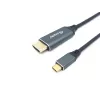 Equip USB-C uz HDMI kabelis, vīriešu/vīriešu, 3,0 m, 4K/60Hz