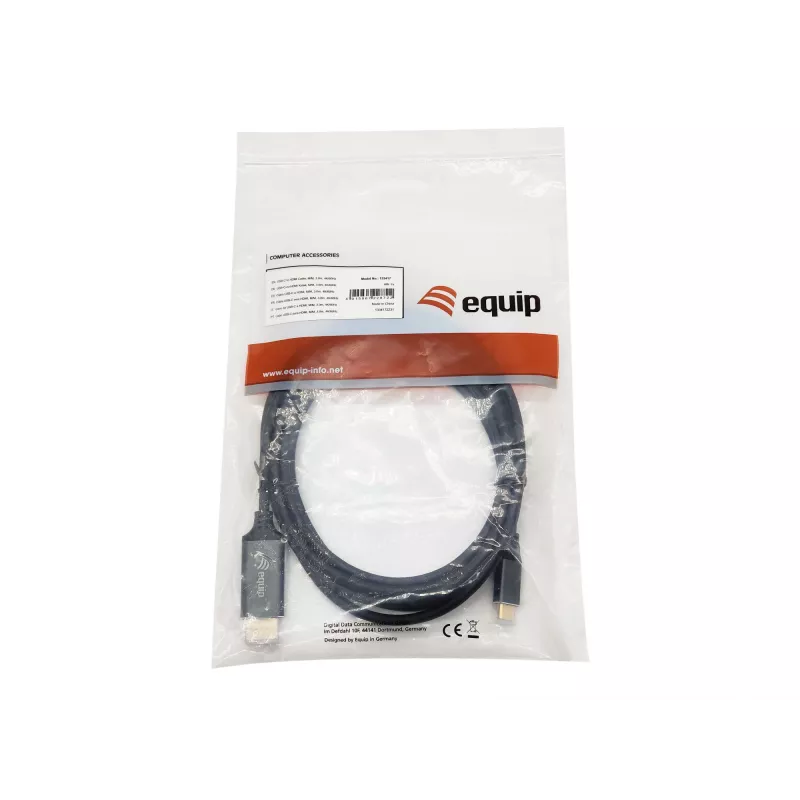 Equip USB-C uz HDMI kabelis, vīriešu/vīriešu, 3,0 m, 4K/60Hz