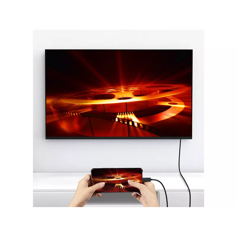 Equip USB-C uz HDMI kabelis, vīriešu/vīriešu, 3,0 m, 4K/60Hz
