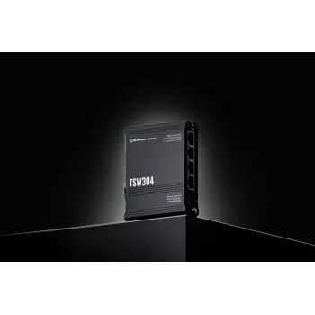 TELTONIKA TSW304 Industriālais Nenodrošinātais 4-portu Gigabit Ethernet Slēdzis