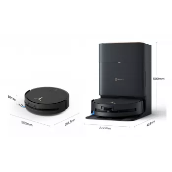 Ecovacs Deebot X9 Pro Omni Melnais