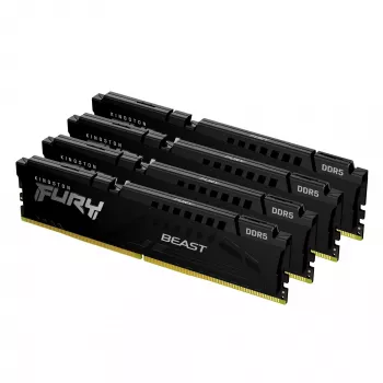 Kingston FURY Beast 128GB (4x32GB) DDR5 5600MT/s CL40 DIMM atmiņas komplekts
