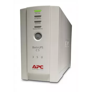 APC Back-UPS BK350EI nepārtrauktās barošanas avots, 350VA/210W, Tornis, 230V, 4x IEC C13 kontaktligzdas, lietotāja nomaināms akumulators