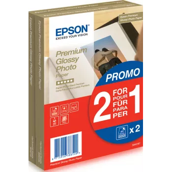 Epson Premium Glossy Photo Paper - 10x15cm - 2x 40 loksnes