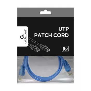 GEMBIRD Patch Cable - Cat 5e - UTP - 1m - Zils