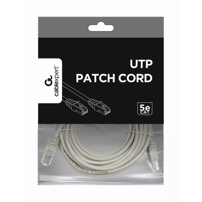 Tīkla kabelis GEMBIRD PP12-7.5M, 7.5 m, RJ-45 uz RJ-45, balts