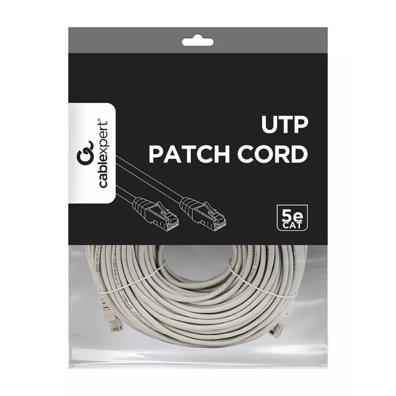 GEMBIRD Patch kabelis - Cat 5e - UTP - 50m - Pelēks