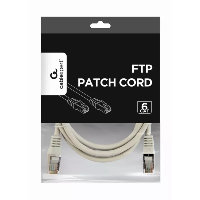 GEMBIRD Patch Cable - CAT6 - FTP - 1,5m - Pelēks