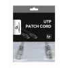 GEMBIRD Patch vads - Cat 5e - UTP - 25cm - Pelēks