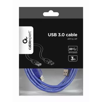 GEMBIRD USB 3.0 pagarinātājkabelis 3m