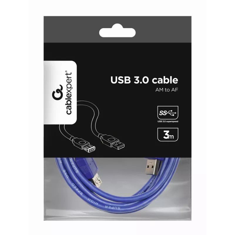 GEMBIRD USB 3.0 pagarinātājkabelis 3m