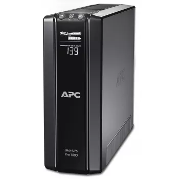 APC Back-UPS Pro, 1500VA/865W, Tornis, 230V, 10x IEC C13 kontaktligzdas, AVR, LCD, lietotāja nomaināms akumulators