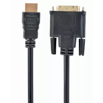 HDMI uz DVI-D kabelis GEMBIRD CC-HDMI-DVI-10 3 m, melns, vīrietis-vīrietis, apzeltīti kontakti
