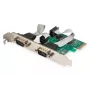 DIGITUS Serial I/O, 2-portu, PCIe papildinājuma karte 2 x DB9 M Slot Bracket + LP Brackets MCS9901 chipset