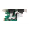 DIGITUS Serial I/O, 2-portu, PCIe papildinājuma karte 2 x DB9 M Slot Bracket + LP Brackets MCS9901 chipset