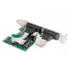 DIGITUS Serial I/O, 2-portu, PCIe papildinājuma karte 2 x DB9 M Slot Bracket + LP Brackets MCS9901 chipset