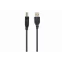 USB kabelis Gembird 4.5m USB 2.0 A/B vīriešu/vīriešu, melns