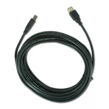 USB kabelis Gembird 4.5m USB 2.0 A/B vīriešu/vīriešu, melns