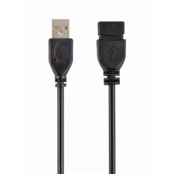 GEMBIRD USB 2.0 Type-A pagarinātājkabelis (AM/AF), 1m - Melns