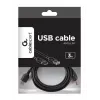 Gembird CCP-USB2-AMAF-10 USB 2.0 A tipa pagarinātājkabelis (AM/AF), 3 m, melns
