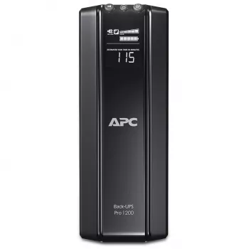 APC Back-UPS RS 1200 230V CEE 7/5 līnijinteraktīvs UPS, 1.2 kVA, 720 W, 50/60 Hz, 445 J, 45 dB