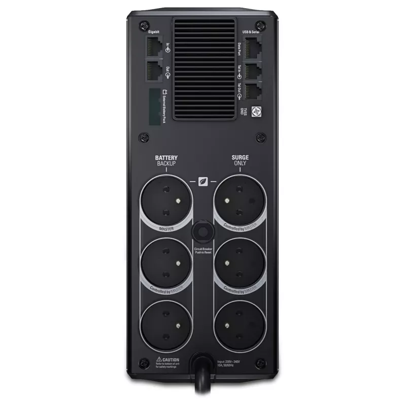 APC BR1200G-FR Power-Saving Back-UPS Pro 1200 nepārtrauktās barošanas ierīce (UPS), line-interactive, 1200 VA, 720 W, 230 V, 6 ligzdas CEE 7/5, LCD, USB, 45 dB