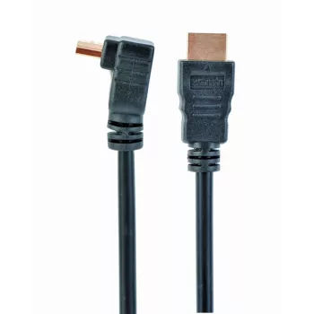GEMBIRD High Speed HDMI kabelis ar Ethernet, 90 grādu augšup vērsts leņķa savienotājs, 3m