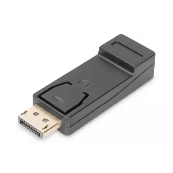 DIGITUS ASSMANN DisplayPort adapteris, DP – HDMI A tipa tēviņš/mātīte, ar fiksatoru, CE melns