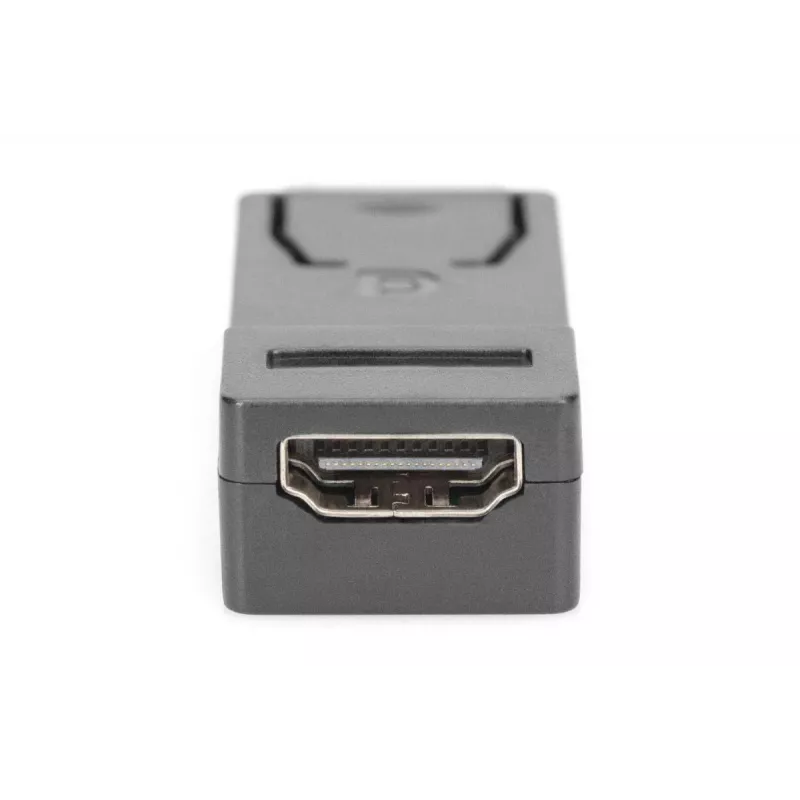 DIGITUS ASSMANN DisplayPort adapteris, DP – HDMI A tipa tēviņš/mātīte, ar fiksatoru, CE melns
