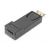 DIGITUS ASSMANN DisplayPort adapteris, DP – HDMI A tipa tēviņš/mātīte, ar fiksatoru, CE melns