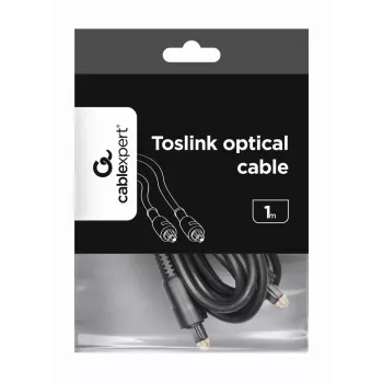 Optiskais Toslink audio kabelis Gembird CC-OPT-1M Melns 1m