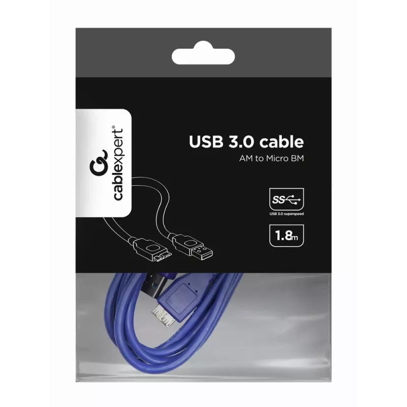 GEMBIRD Micro-USB 3.0 kabelis 2.0m