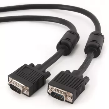 GEMBIRD Premium VGA HD15M/HD15M dubultā ekranēta ar 2 ferīta serdeņiem 2.0m kabelis/melns