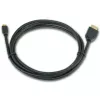 Gembird CC-HDMID-6 HDMI–Micro HDMI (D tipa) vads, zeltīts, 1,8 m, melns