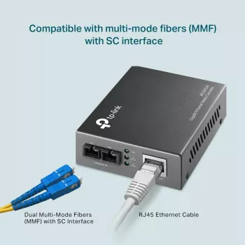 TP-Link MC200CM Gigabit Multi-Mode Media Converter, 1000 Mbit/s, SC savienotājs, 550 m