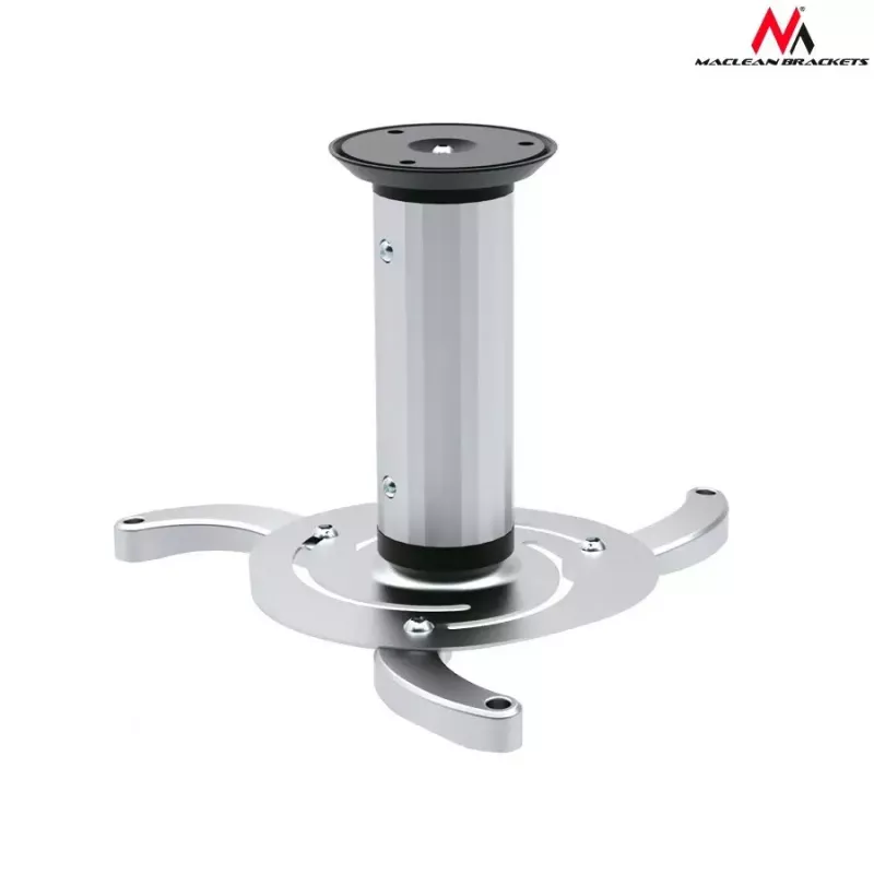 Griestu stiprinājums MACLEAN MC-515 projektoriem, regulējams augstums 80–170 mm, slodze 10 kg