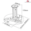 Griestu stiprinājums MACLEAN MC-515 projektoriem, regulējams augstums 80–170 mm, slodze 10 kg