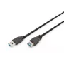 DIGITUS USB 3.0 pagarinātājkabelis, A tipa tēviņš/mātīte, 1.8 m (ak-300203-018-s)