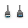 DIGITUS USB 3.0 pagarinātājkabelis, A tipa tēviņš/mātīte, 1.8 m (ak-300203-018-s)