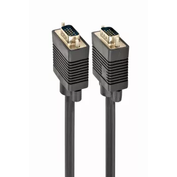 GEMBIRD Premium VGA HD15M/HD15M divkārši ekranēts ar 2* ferīta serdi 10m kabelis/ Melns