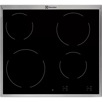 Elektriskā keramiskā plīts virsma Electrolux EHF16240XK, melna, iebūvējama, 4 zonas