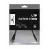 GEMBIRD Patch kabelis - Cat 5e - UTP - 25cm - Melns