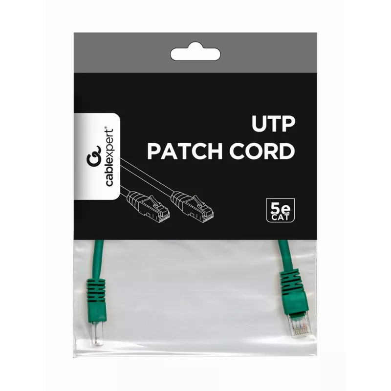 GEMBIRD Patch Cable - Cat 5e - UTP - 25cm - Zaļš