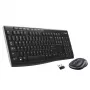 LOGITECH Wireless Desktop MK270 - tastatūra un pele, QWERTY US Int, melna