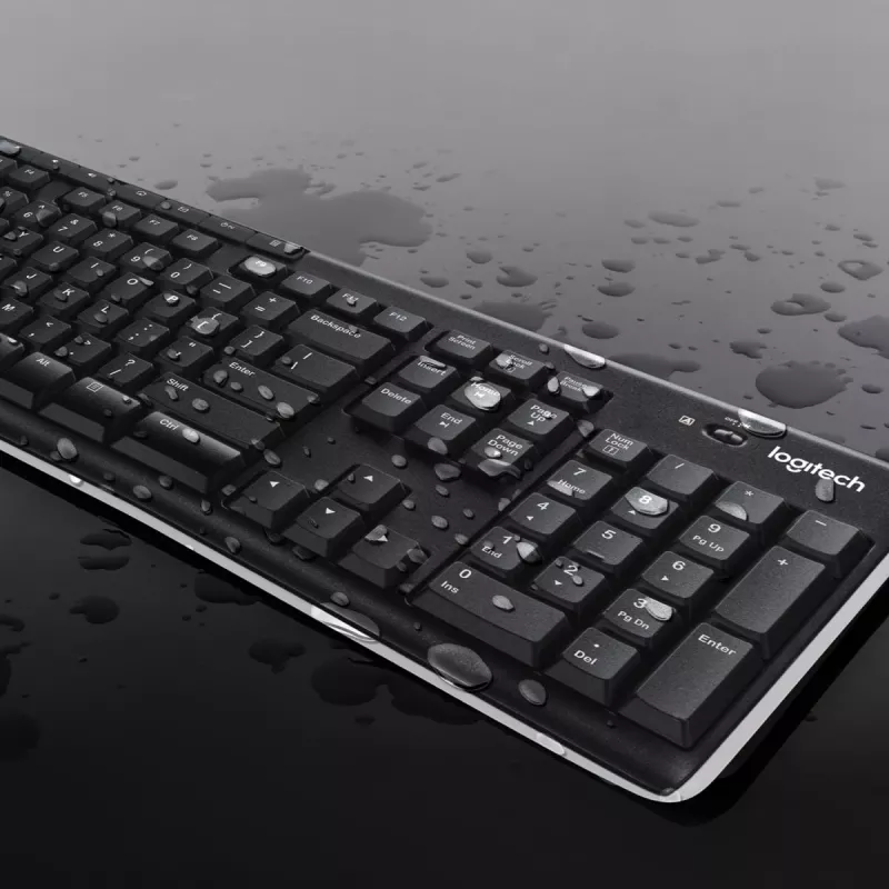 LOGITECH Wireless Desktop MK270 - tastatūra un pele, QWERTY US Int, melna