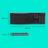 LOGITECH Wireless Desktop MK270 - tastatūra un pele, QWERTY US Int, melna