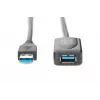 DIGITUS USB 3.0 pagarinātāja kabelis ar pastiprinātāju USB A vīriešu / USB A sieviešu 5m (da-73104)