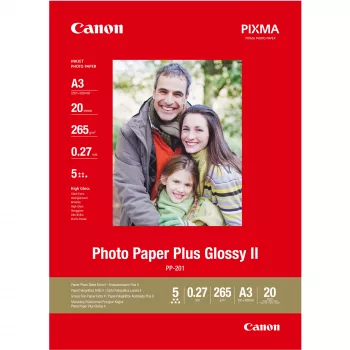 Canon PP-201 Glossy II fotopapīrs Plus A3 - 20 loksnes, augsts spīdums, 260 g/m²