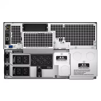APC Smart-UPS On-Line SRT10KRMXLI - 10kW/VA, 6x C13 + 4x C19 + cietvadu 1 fāzes izeja, skapja montāžai, iebūvēts NMC